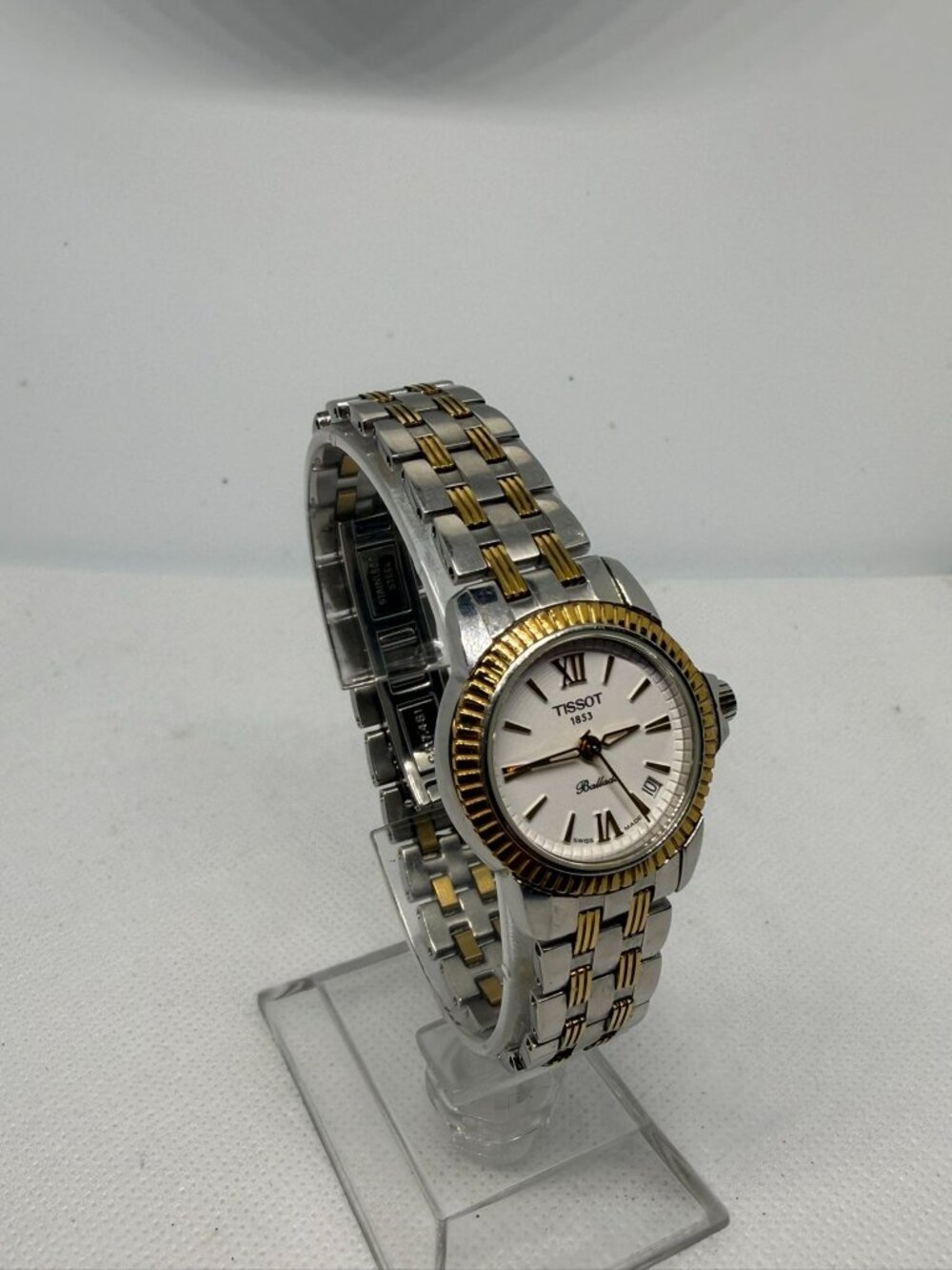 Tissot Ballade C417/517 Two‑Tone Stainless Steel White Dial Women Quartz Watch - Picture 8 of 12